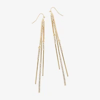 Bijoux Bar Gold Tone Womens Drop Earrings