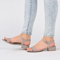 Journee Collection Beyla Womens Round Open Toe Block Heel Pumps