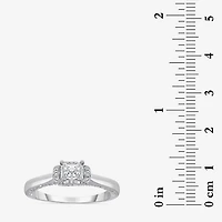 (I / Si2) Womens 1 CT. T.W. Lab Grown White Diamond 10K Gold Engagement Ring
