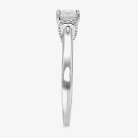 (I / Si2) Womens 1 CT. T.W. Lab Grown White Diamond 10K Gold Engagement Ring