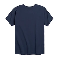 Americana Tractor Little & Big Kid Boys Crew Neck Short Sleeve Flag Regular Fit Graphic T-Shirt