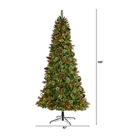 Nearly Natural Norway Mixed 9 Foot Pre-Lit Pine Christmas Tree