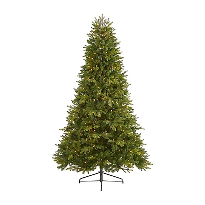 Nearly Natural Washington Fir 7 1/2 Foot Pre-Lit Fir Christmas Tree