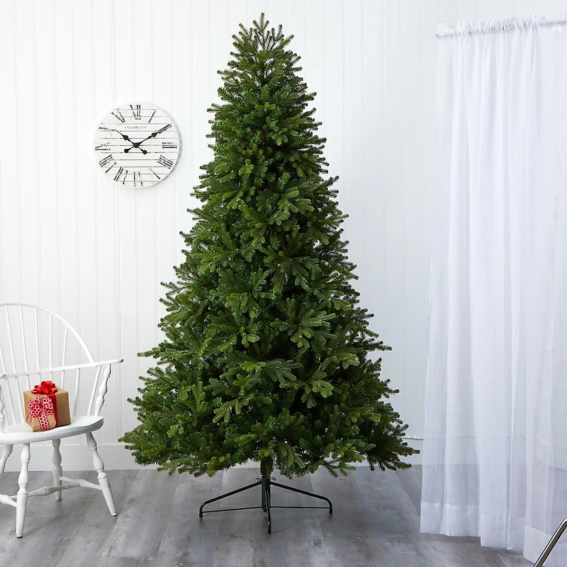 Nearly Natural Washington Fir 7 1/2 Foot Pre-Lit Fir Christmas Tree
