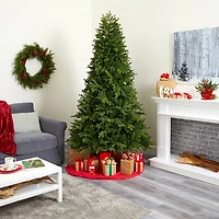 Nearly Natural Washington Fir 7 1/2 Foot Pre-Lit Fir Christmas Tree