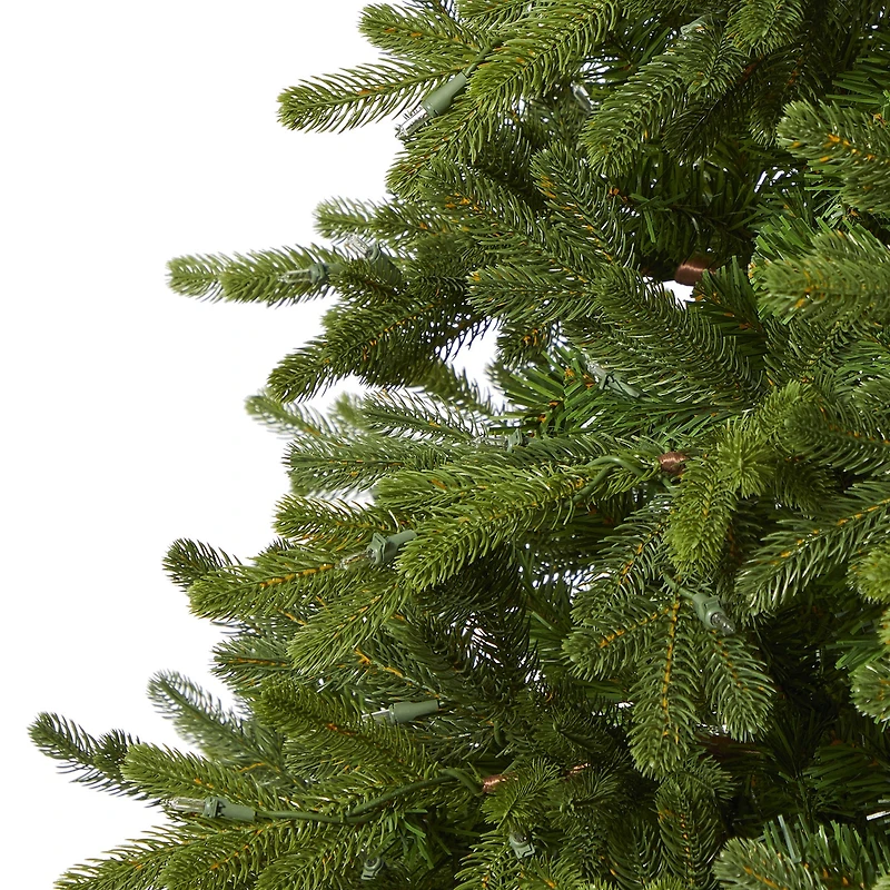 Nearly Natural Washington Fir 7 1/2 Foot Pre-Lit Fir Christmas Tree