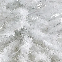 Nearly Natural 50in. White 4 Foot Pre-Lit Potted Pine Christmas Tree