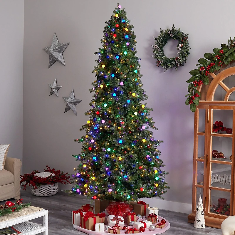 Nearly Natural / Foot Pre-Lit Fir Christmas Tree