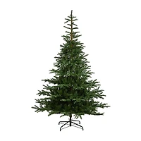 Nearly Natural Layered 8 Foot Pre-Lit Spruce Christmas Tree