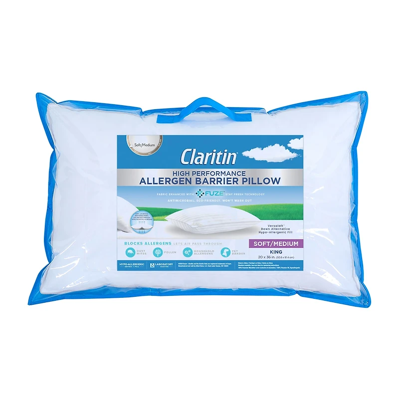 Claritin Allergen Barrier Soft/Medium Density Pillow