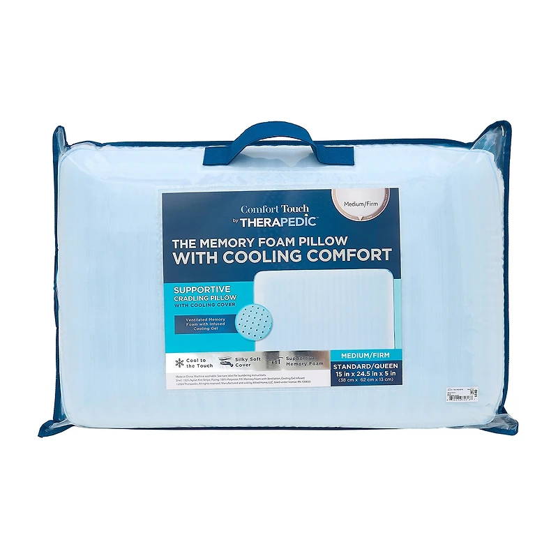 Comfort Touch by Therapedic™ Memory Foam Medium/Firm Bed Pillow