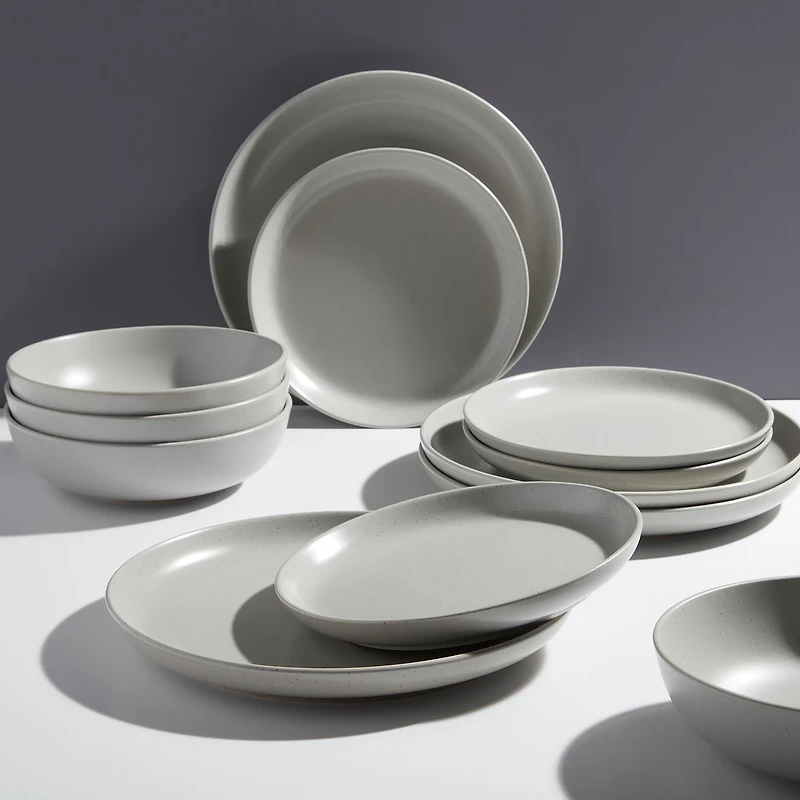 Fieldcrest Legacy Denim 12-pc. Stoneware Dinnerware Set
