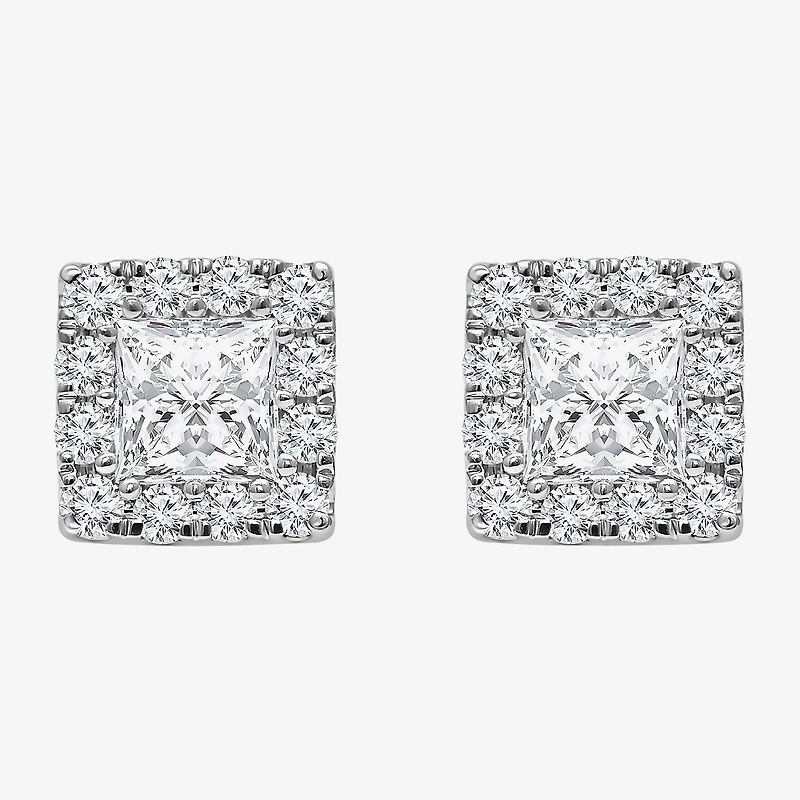 2 CT. T.W. Lab Grown White Diamond 10K Gold 4.4mm Stud Earrings