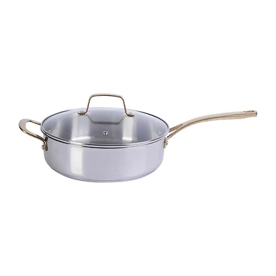 Martha Stewart Castelle Stainless Steel 4.2-qt. Saute Pan with Lid