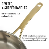 Martha Stewart Castelle Stainless Steel 4.2-qt. Saute Pan with Lid