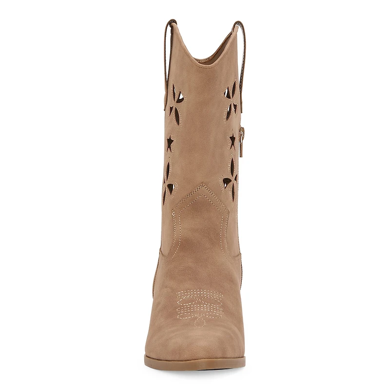 Arizona Jean Co Womens Venus Stacked Heel Cowboy Boots