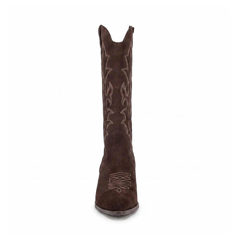 Pop Womens Ellary Block Heel Cowboy Boots