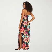 Premier Amour Womens Cowl Neck Sleeveless Maxi Dress
