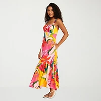 Premier Amour Womens Square Neck Sleeveless Maxi Dress