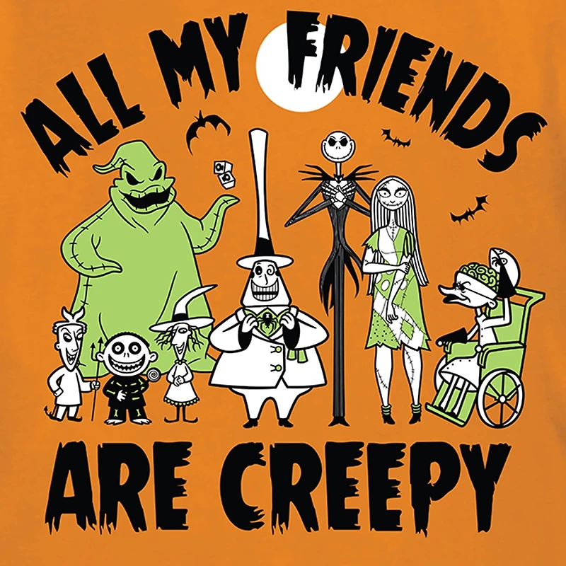 Little & Big Kid Boys Crew Neck Short Sleeve Regular Fit Nightmare Before Christmas Graphic T-Shirt