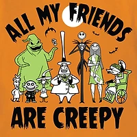 Little & Big Kid Boys Crew Neck Short Sleeve Regular Fit Nightmare Before Christmas Graphic T-Shirt