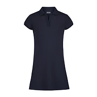 IZOD Little & Big Kid Girls Short Sleeve Shirt Dress
