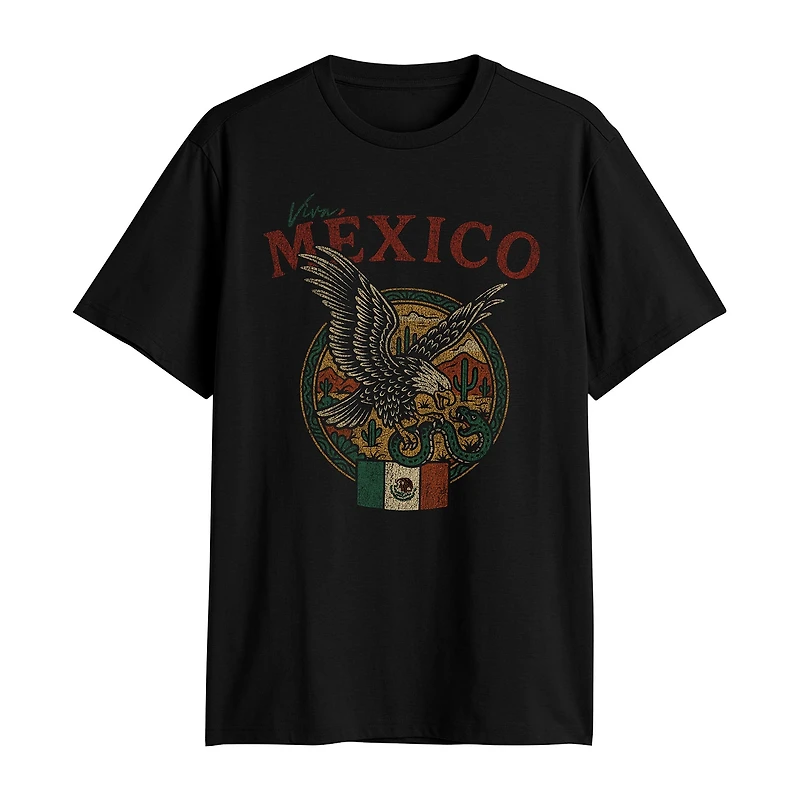 Mexico Mens Crew Neck Short Sleeve Regular Fit Graphic T-Shirt
