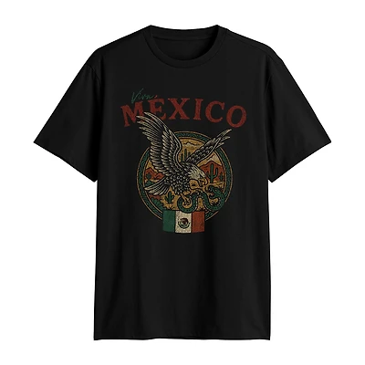 Mexico Mens Crew Neck Short Sleeve Regular Fit Graphic T-Shirt