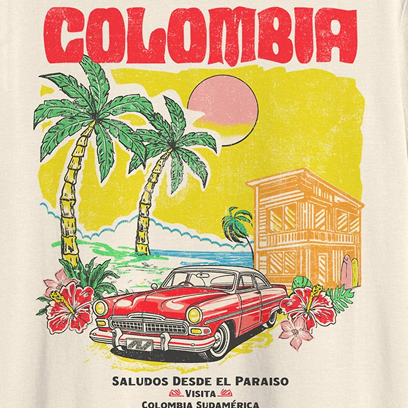 Colombia Mens Crew Neck Short Sleeve Regular Fit Graphic T-Shirt