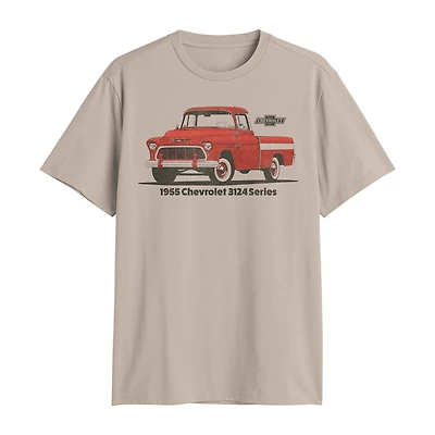 Chevrolet Mens Crew Neck Short Sleeve Classic Fit Big and Tall Graphic T-Shirt