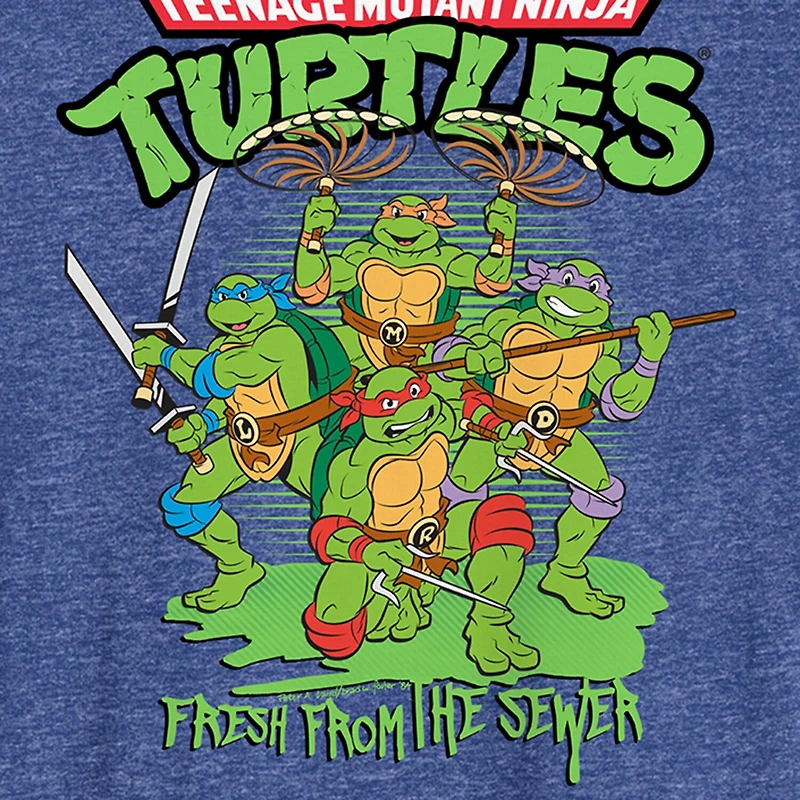 Mens Crew Neck Short Sleeve Classic Fit Teenage Mutant Ninja Turtles Big and Tall Graphic T-Shirt