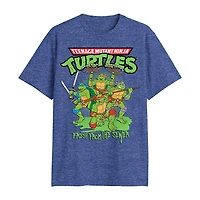 Mens Crew Neck Short Sleeve Classic Fit Teenage Mutant Ninja Turtles Big and Tall Graphic T-Shirt
