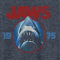 Jaws Mens Crew Neck Short Sleeve Classic Fit Big and Tall Graphic T-Shirt