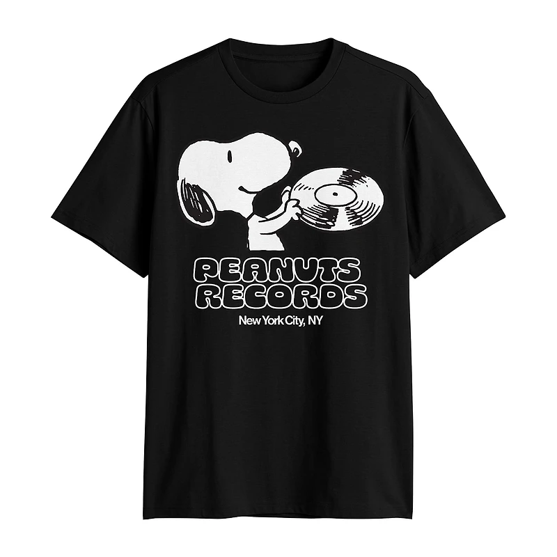 Peanuts Snoopy Mens Crew Neck Short Sleeve Classic Fit Big and Tall Graphic T-Shirt