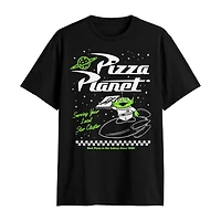 Pizza Planet Mens Crew Neck Short Sleeve Classic Fit Toy Story Big and Tall Graphic T-Shirt