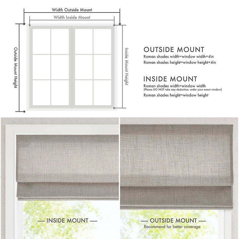 Madison Park Room Darkening Cordless Roman Shade