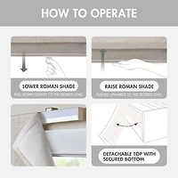 Madison Park Room Darkening Cordless Roman Shade