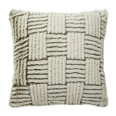 Indigo Road by Egypt Sherrod Sandova Faux Fur Square Throw Pillow
