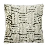 Indigo Road by Egypt Sherrod Sandova Faux Fur Square Throw Pillow
