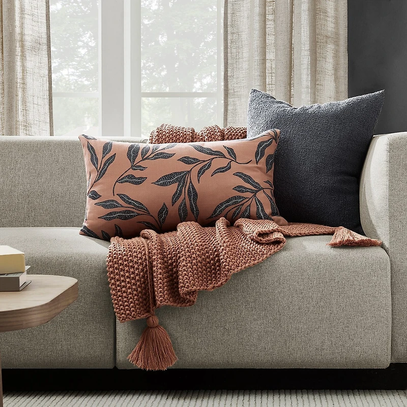 Indigo Road by Egypt Sherrod Driss Boucle Square Throw Pillow
