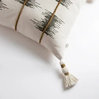 Indigo Road by Egypt Sherrod Jasma Ikat Stripe Square Throw Pillow