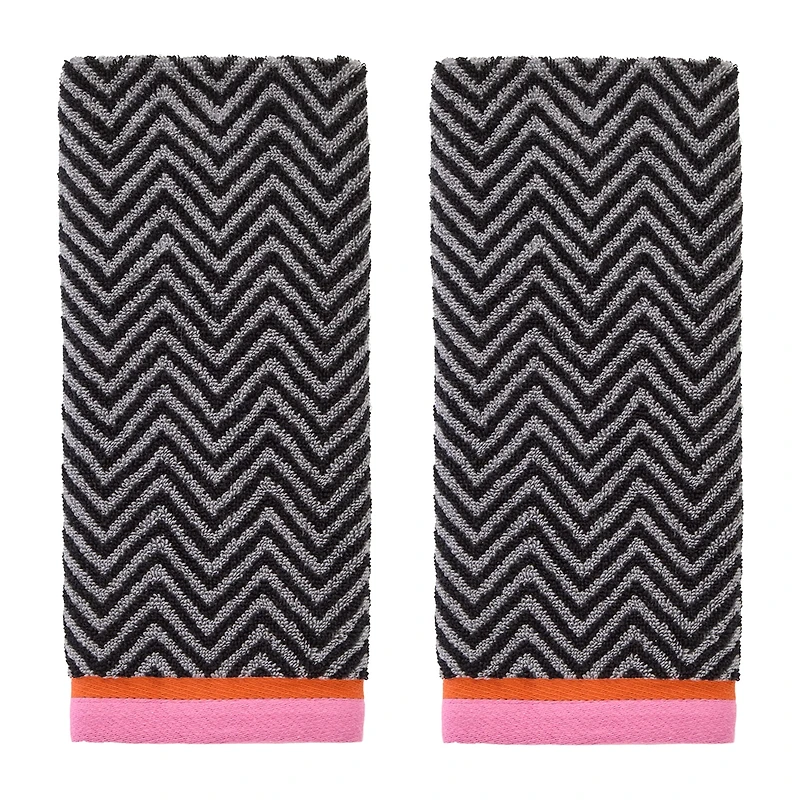 Saturday Knight Herringbone 2-pc. Hand Towel