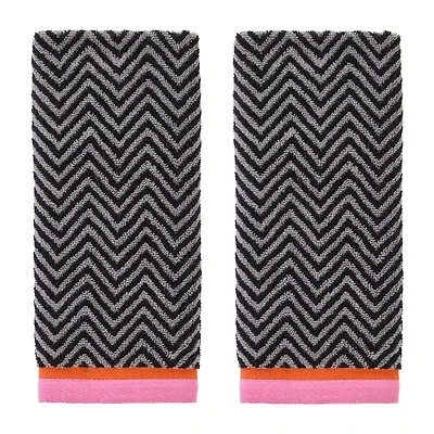 Saturday Knight Herringbone 2-pc. Hand Towel