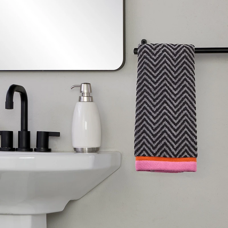 Saturday Knight Herringbone 2-pc. Hand Towel