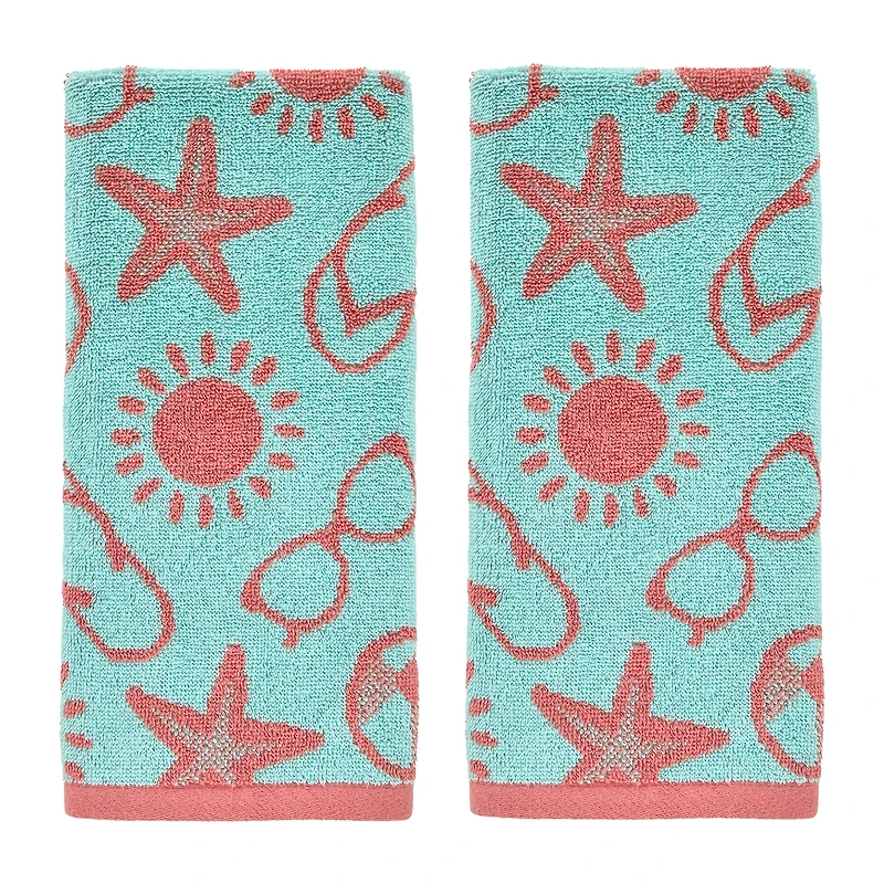 Saturday Knight Flip Flop Pop 2-pc. Hand Towel