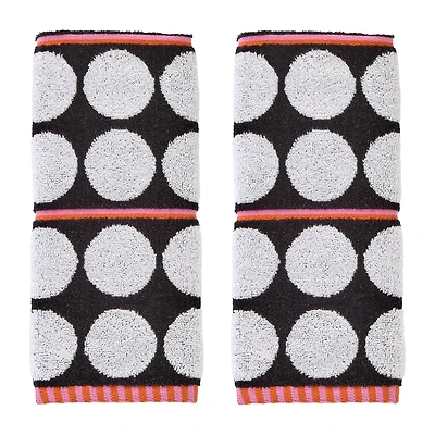 Saturday Knight Polka Dot Grande 2-pc. Hand Towel
