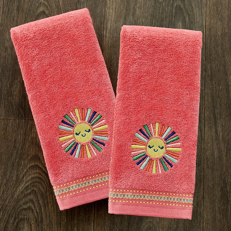 Saturday Knight Colorful Sun 2-pc. Hand Towel