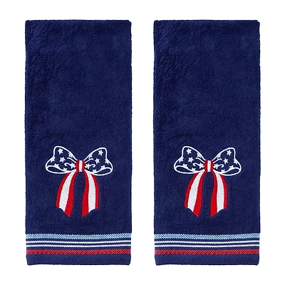 Saturday Knight Americana Bow 2-pc. Hand Towel
