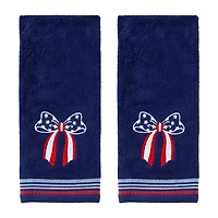 Saturday Knight Americana Bow 2-pc. Hand Towel