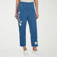 Alfred Dunner Camden Market Womens Straight Mid Rise Ankle Pant